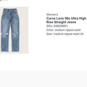 Abercrombie and fitch jeans